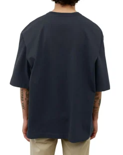 T-Shirt manches courtes Col Rd Oversize bleu marine