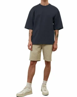 T-Shirt manches courtes Col Rd Oversize bleu marine