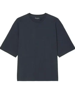 T-Shirt manches courtes Col Rd Oversize bleu marine