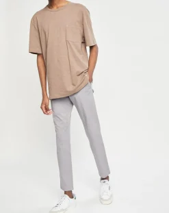 T-Shirt manches courtes Flamme Poche camel