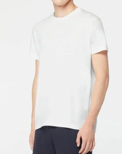 T-Shirt manches courtes Uni Blaosn Brodé T/T écru