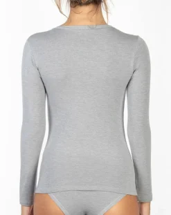 T-Shirt Manon en Micromodal gris clair