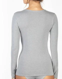 T-Shirt Marion en Micromodal gris clair