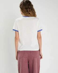 T-shirt Martha blanc/bleu