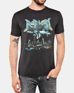 T-Shirt Metalik noir