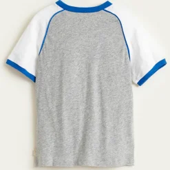 T-Shirt Moby en Coton tricolore gris/blanc/bleu