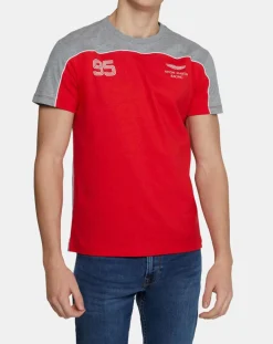 T-Shirt Poit 95 Aston Martin Racing gris/rouge
