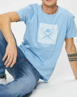 T-Shirt Print Body bleu ciel