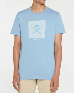 T-Shirt Print Body bleu ciel