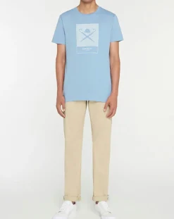 T-Shirt Print Body bleu ciel