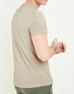 T-Shirt Print Racing beige