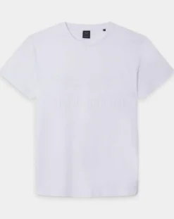 T-Shirt Regular Fit Aston Martin Racing embossé blanc