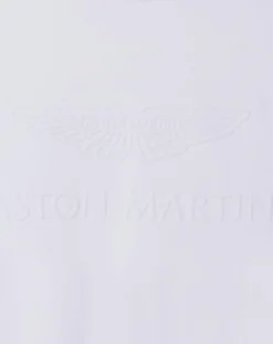 T-Shirt Regular Fit Aston Martin Racing embossé blanc