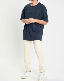 T-Shirt Regular Fit Aston Martin Racing embossé bleu marine