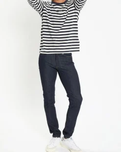 T-Shirt Regular Fit Marinière bleu/blanc