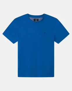 T-Shirt Regular Fit uni Yok bleu moyen