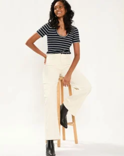 T-Shirt Rib bleu marine