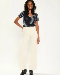 T-Shirt Rib bleu marine