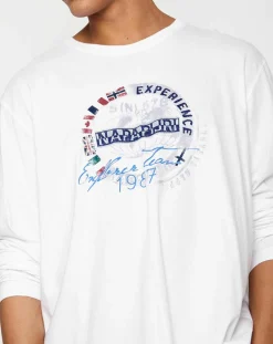 T-Shirt Smu Streif blanc