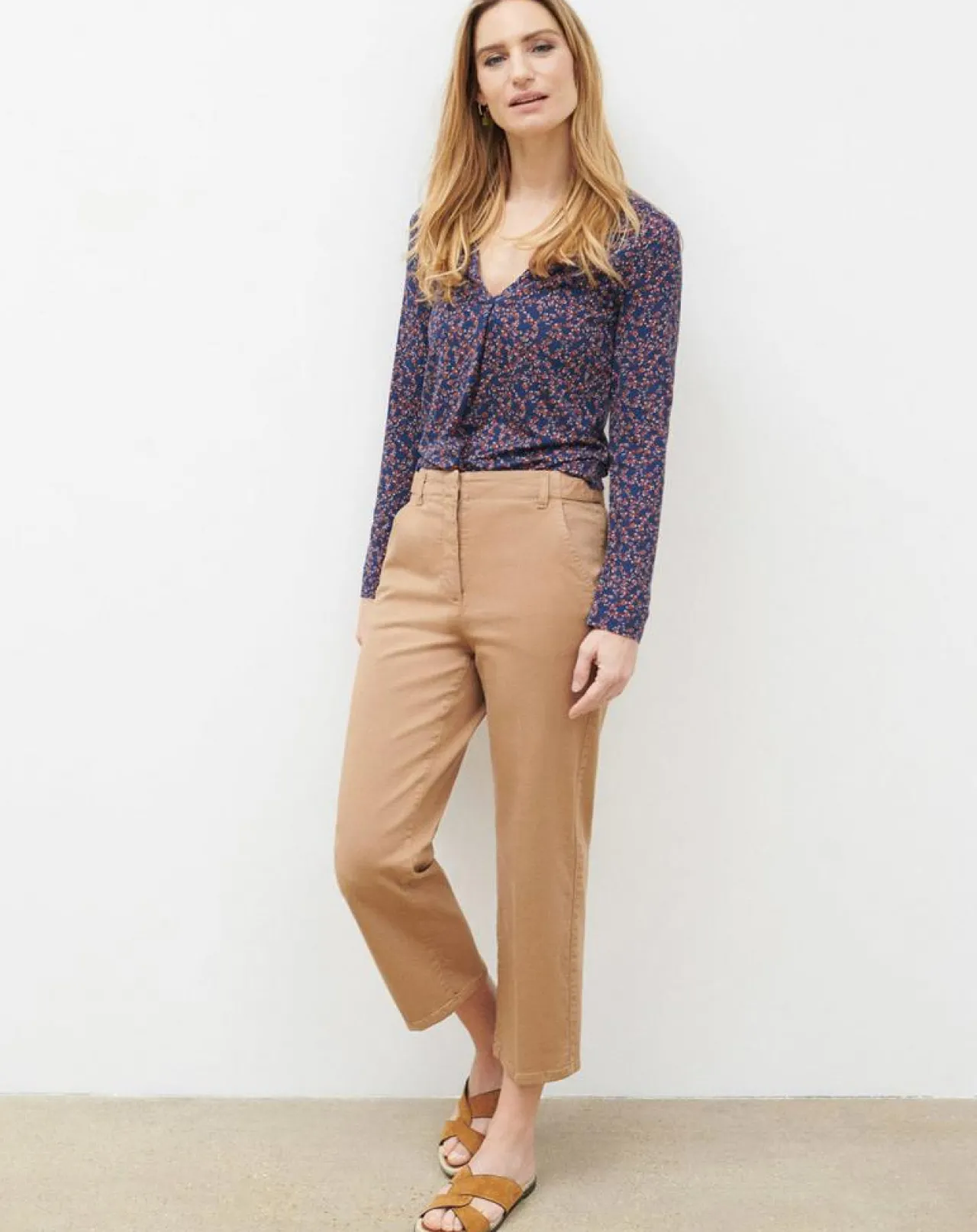 T-Shirt Sonia imprimé bleu marine