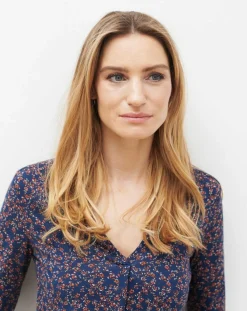 T-Shirt Sonia imprimé bleu marine