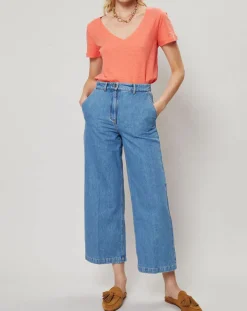 T-Shirt Soupir orange corail