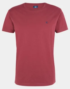 T-Shirt Uni Logo rouge