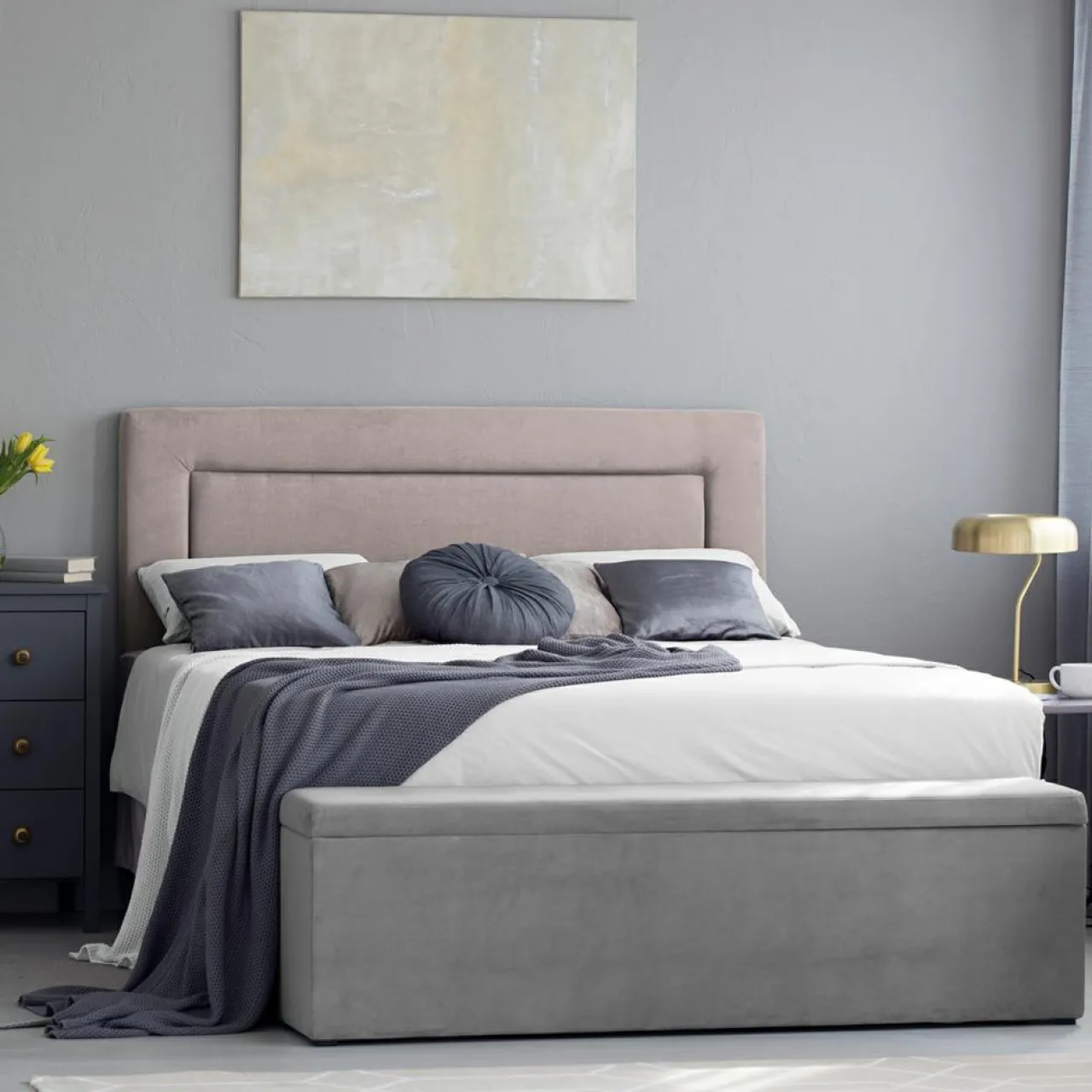 Tête de lit Ancona rose clair - 180x120 cm