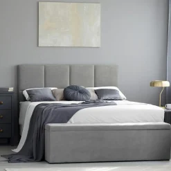 Tête de lit Barletta gris clair - 140x120 cm