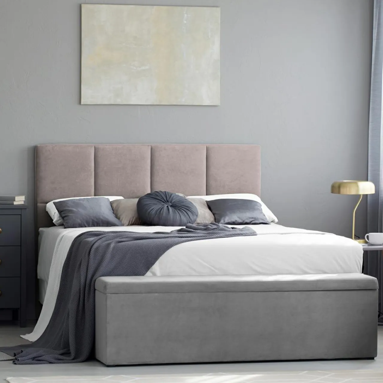 Tête de lit Barletta rose clair - 200x120 cm