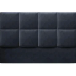 Tête de lit en Velours Begonia bleu foncé - 160x120 cm