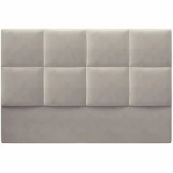Tête de Lit en Velours Begonia beige clair - 140x120 cm