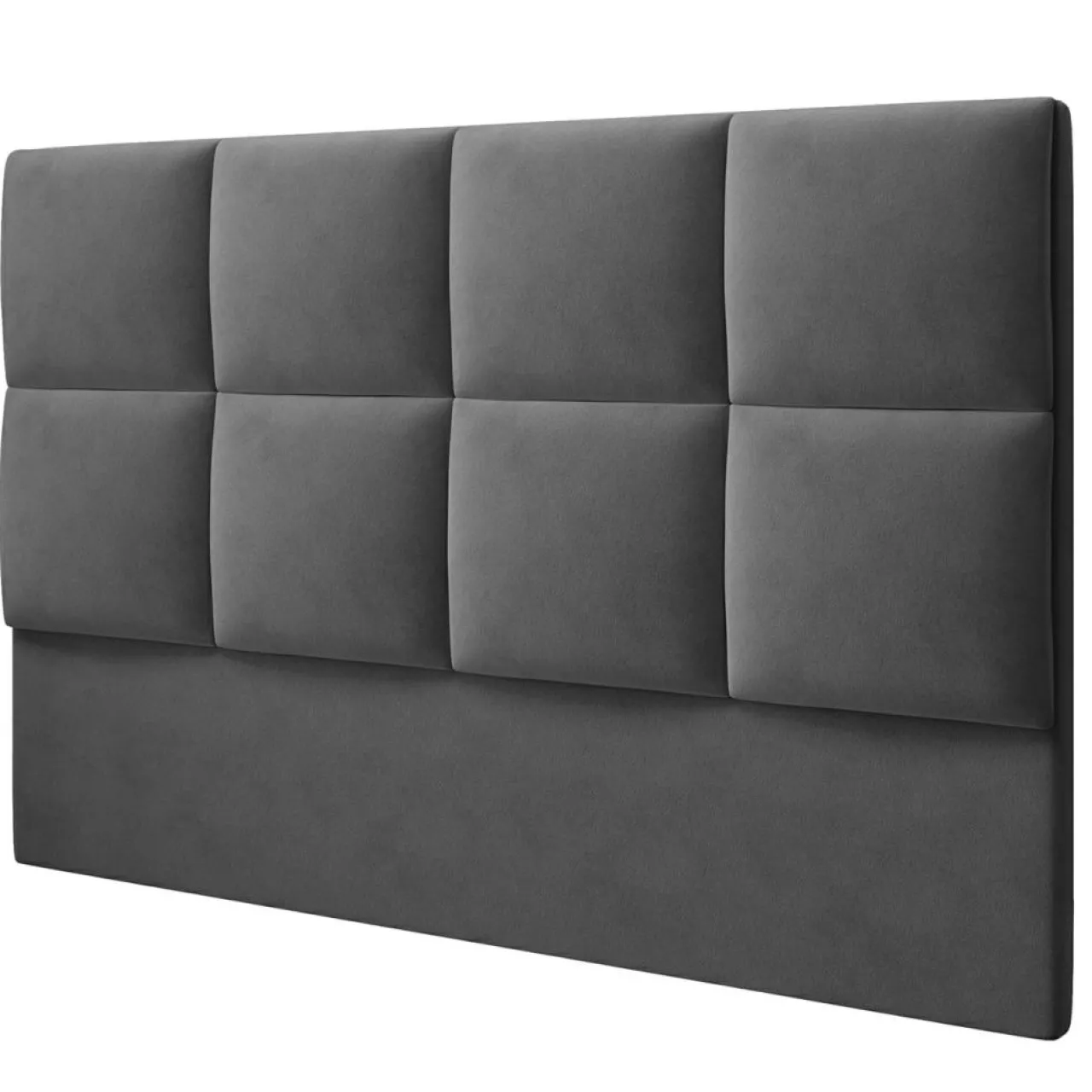 Tête de lit en Velours Begonia gris foncé - 180 cm