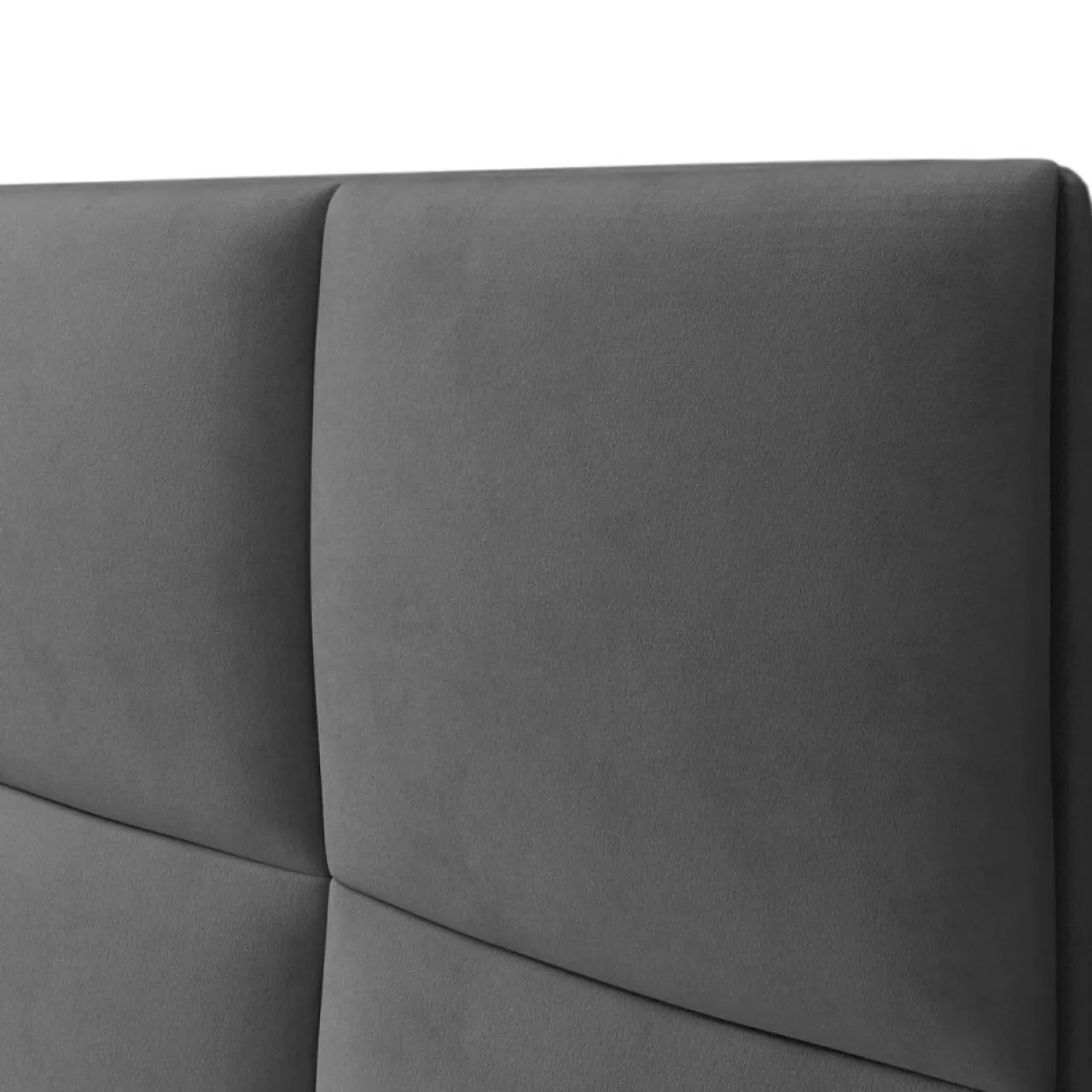 Tête de lit en Velours Begonia gris foncé - 180 cm