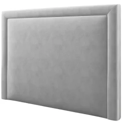 Tête de lit en Velours Primevere gris clair - 180x120 cm