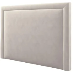 Tête de lit en Velours Primevere beige clair - 180x120 cm