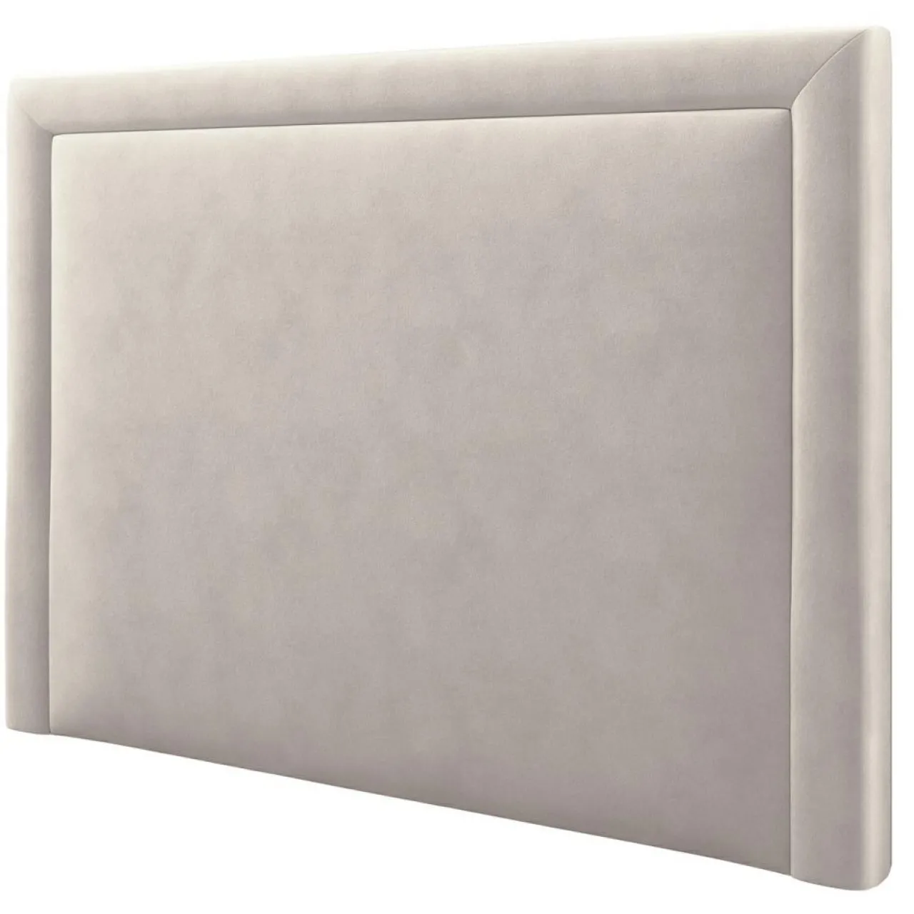 Tête de lit en Velours Primevere beige clair - 180x120 cm