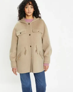 Veste 100% Laine Carla taupe