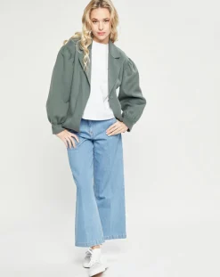 Veste 100% Laine kaki