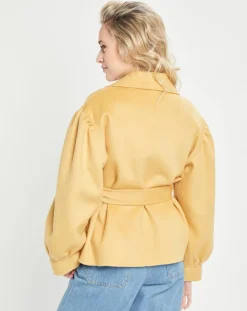 Veste 100% Laine ocre