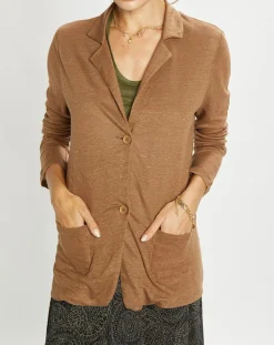 Veste 100% Lin Essential écorce