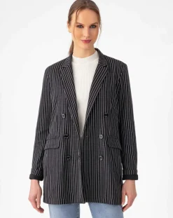 Veste Amance rayure noire