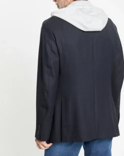 Veste avec parement amovible bleu marine