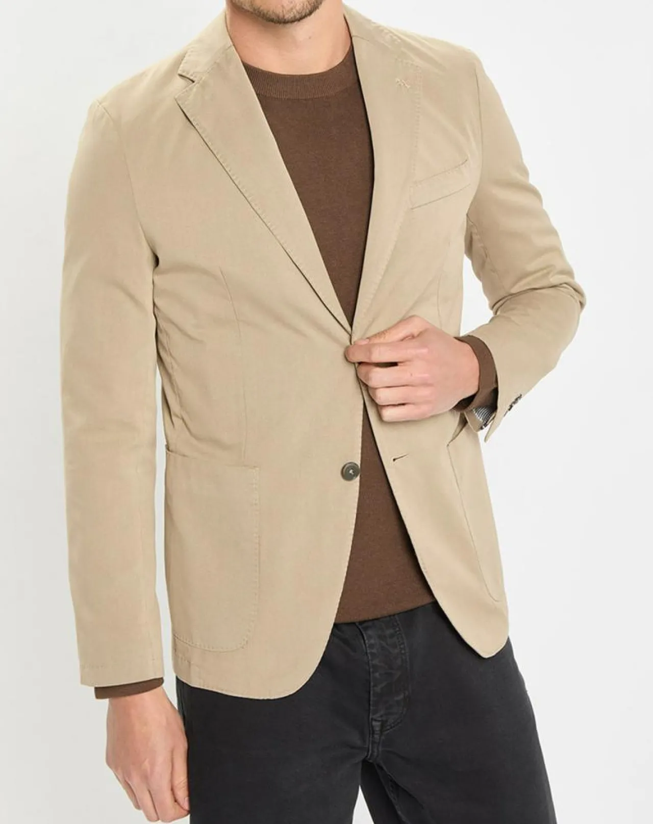 Veste blazer regular fit beige
