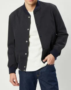 Veste bombers en Coton Campbell marine