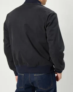 Veste bombers en Coton Campbell marine