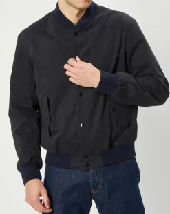 Veste bombers en Coton Campbell marine