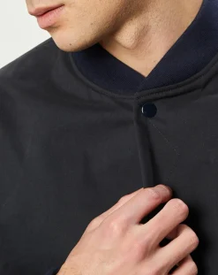 Veste bombers en Coton Campbell marine