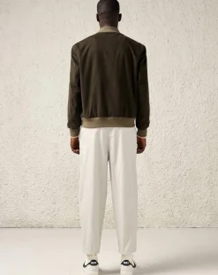 Veste bombers en Coton Campbell kaki