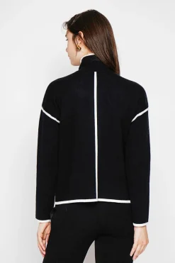 Veste col montant noire